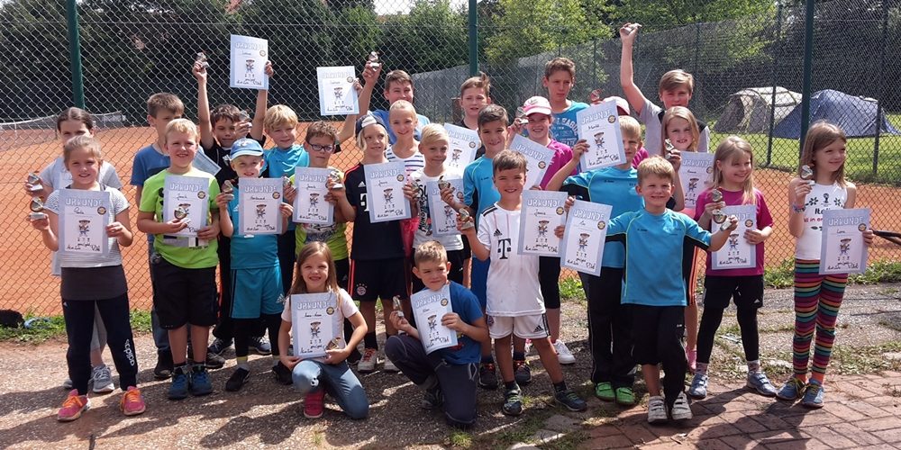 Ein großer Spaß mit positivem Beigeschmack: Das Kids-Tenniscamp 2017 des SV Dörfleins