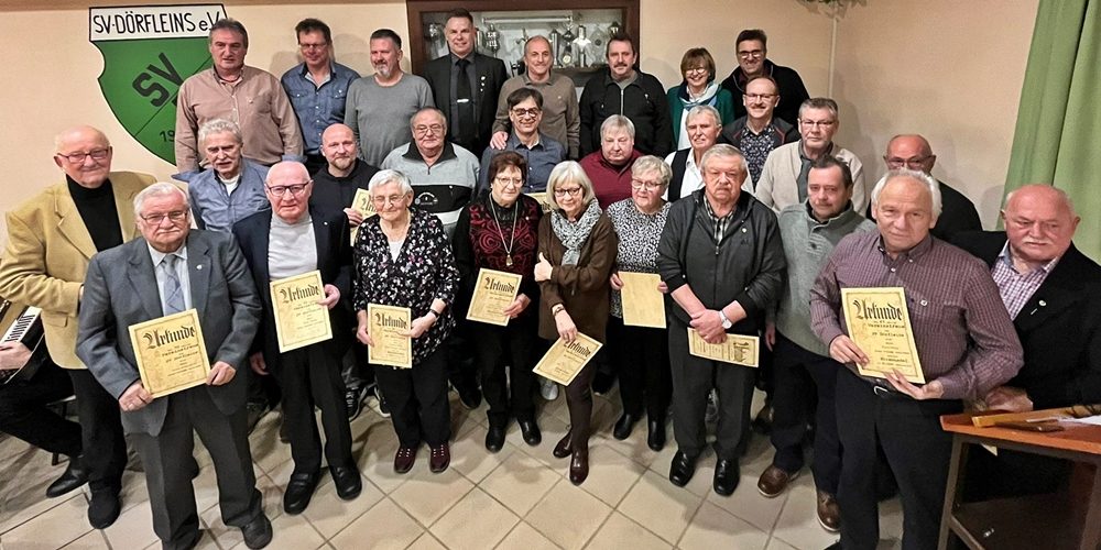 Zahlreiche Jubilare kamen zum SVD-Ehrungsabend