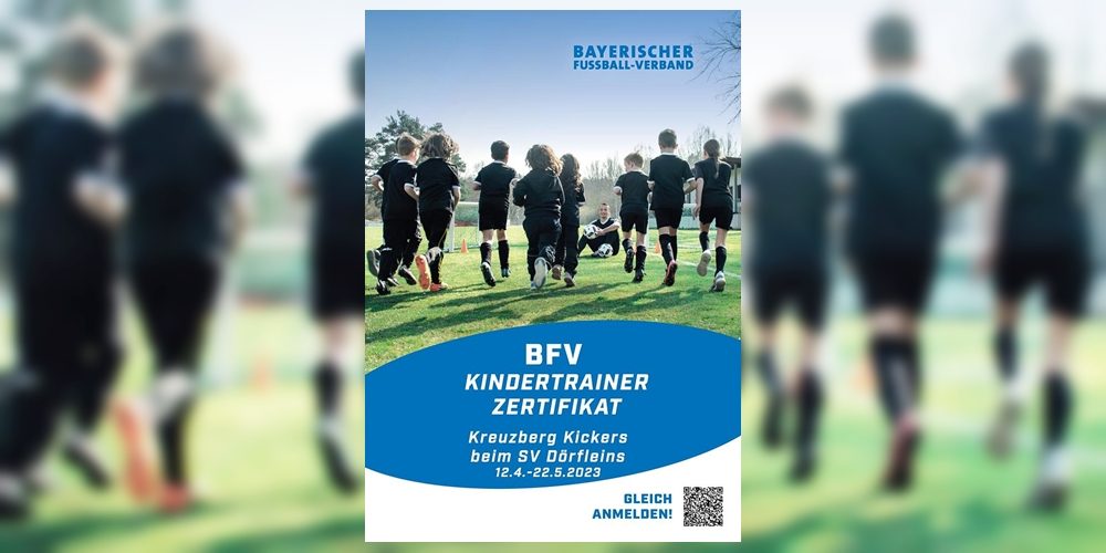 Jetzt anmelden für das BFV Kindertrainer Zertifikat