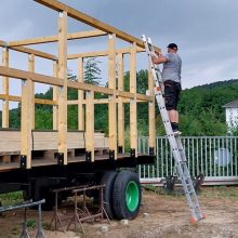 Holzgestell wurde imprägniert